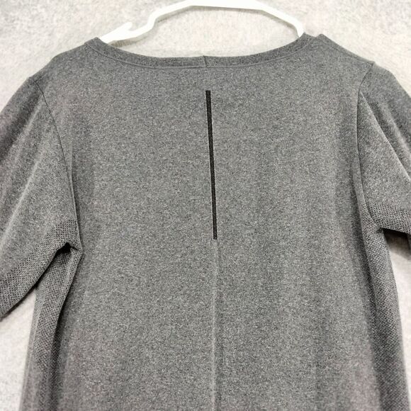 Zyia Active Athletic Compression Tee Wmns M Gray Long Sleeve Thumbholes Stretch - Picture 9 of 11
